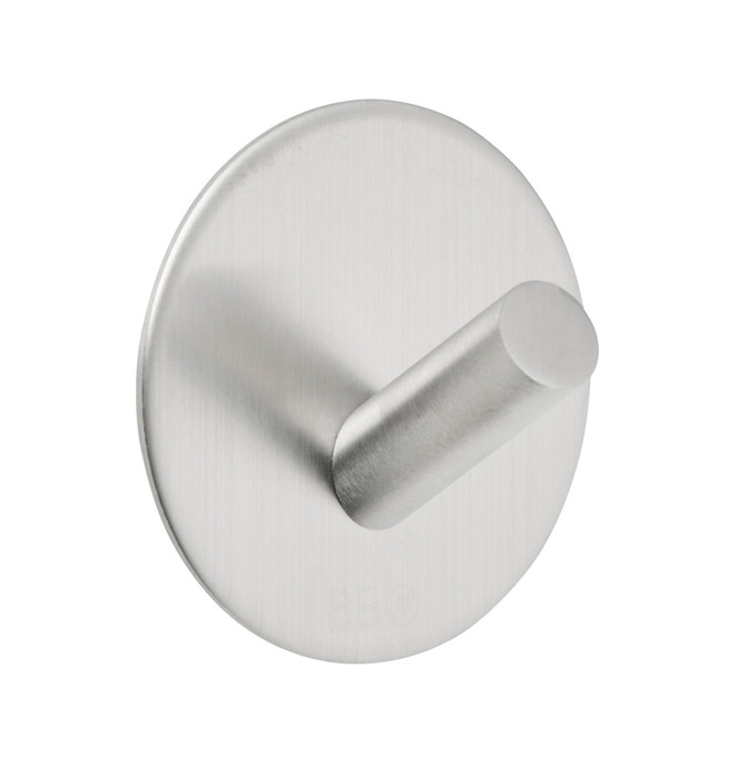 Enkel krok selvklebende Ø48 mm - børstet